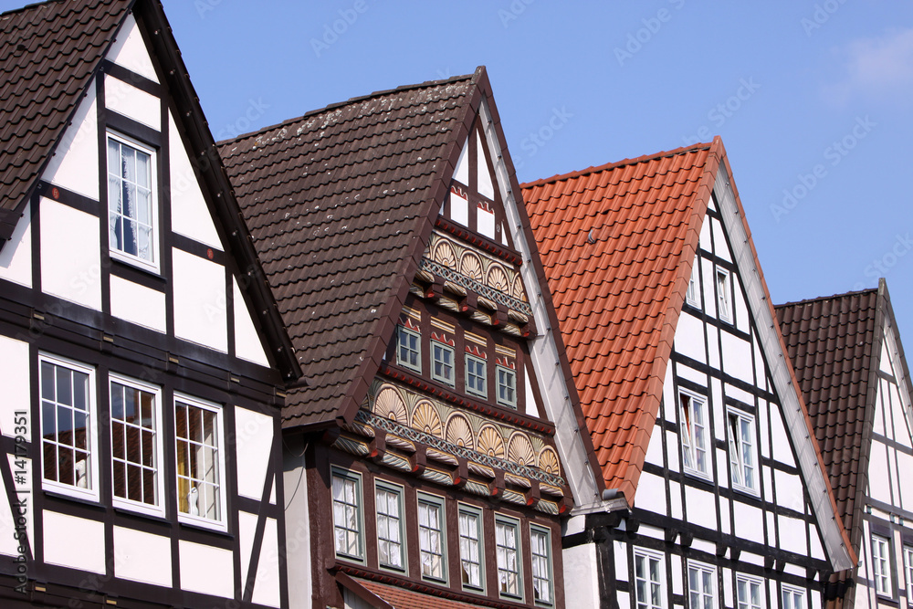 Fachwerhäuser am Marktplatz in Rinteln