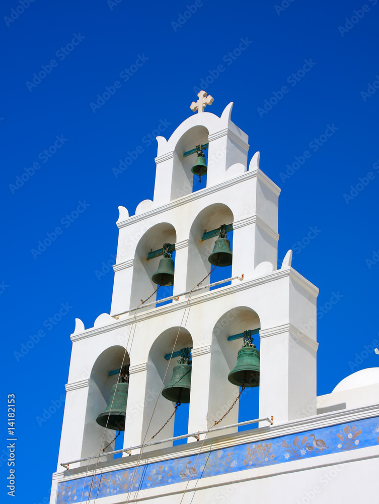 santorini church bell
