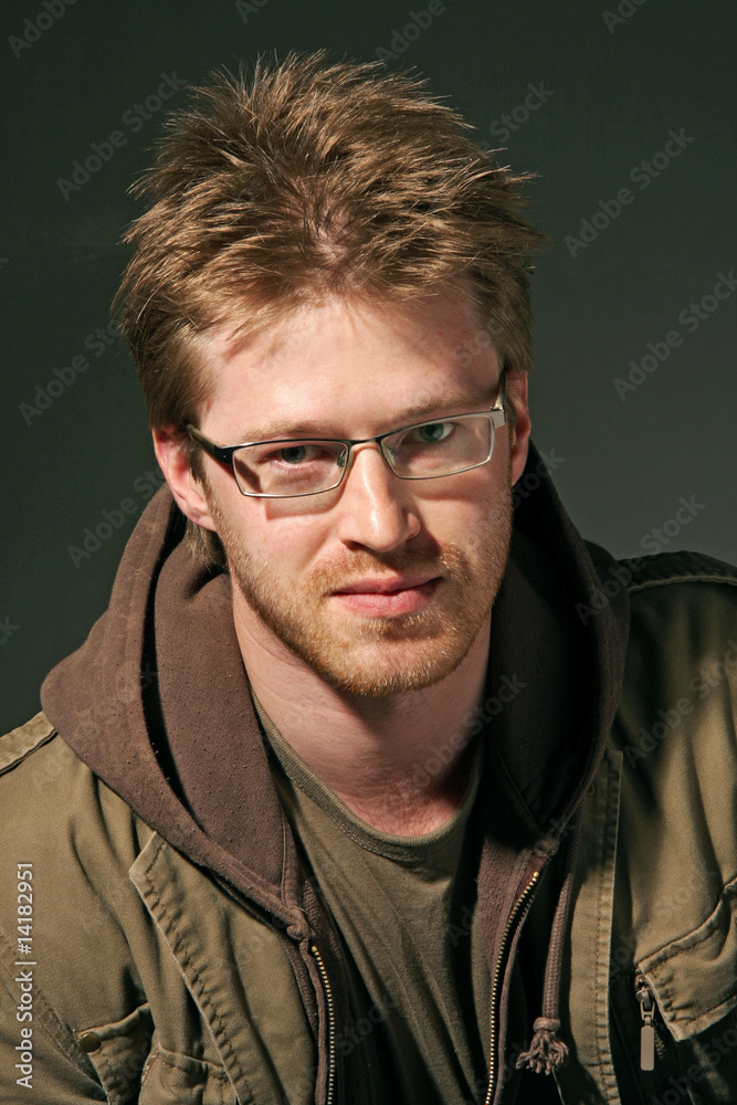 Obraz premium face portrait of a attractive man