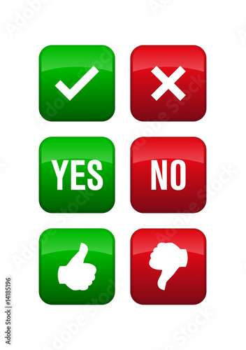yes no icons