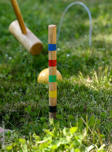 Bild auf Leinwand partie de croquet