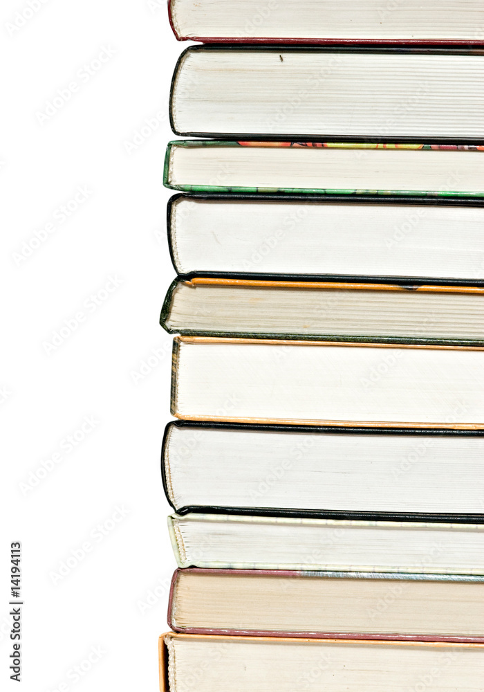 Pile of books isolated on white background Pile of books isolated on white background