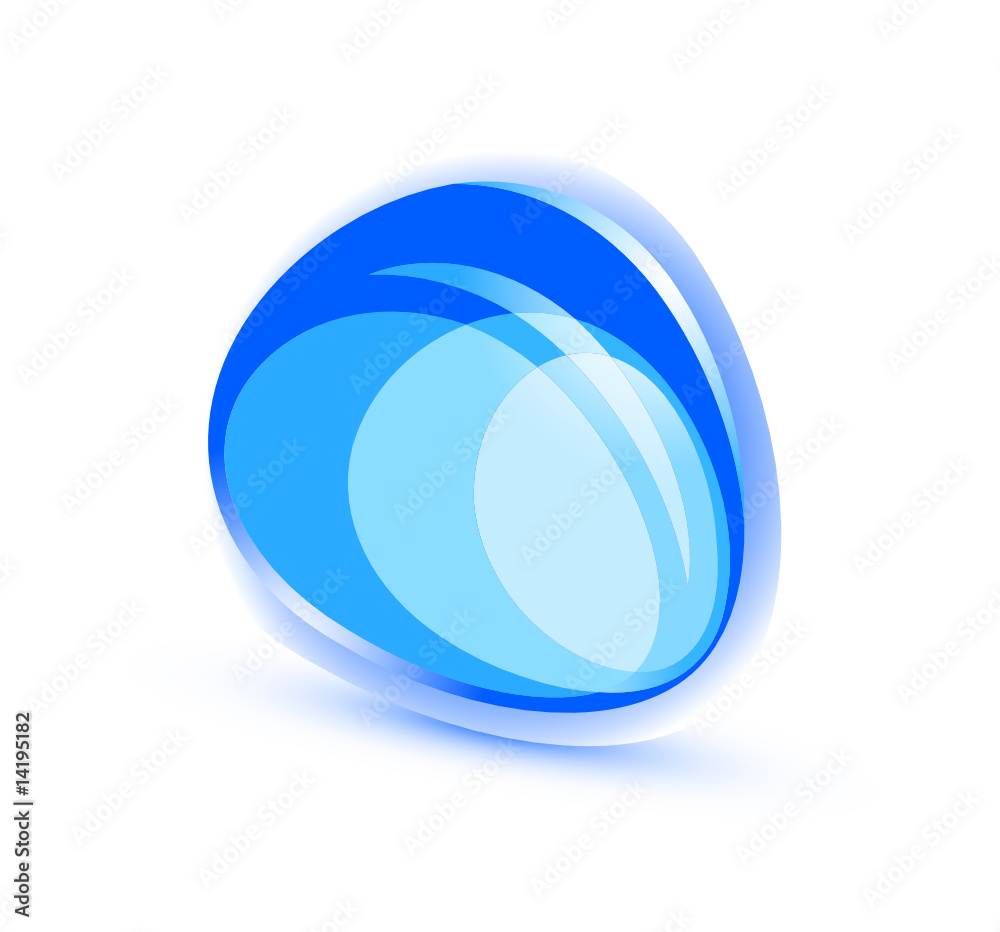 Abstract blue shape Abstract blue shape