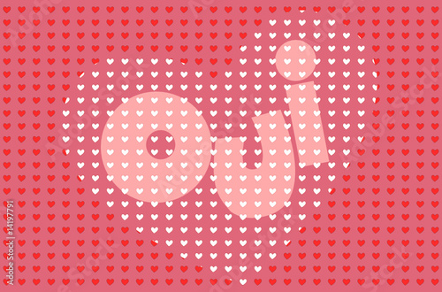 Oui (amour, coeurs)