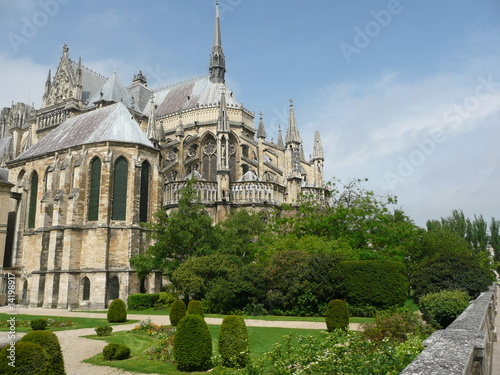 Jardin & arrière cathédrale Reims