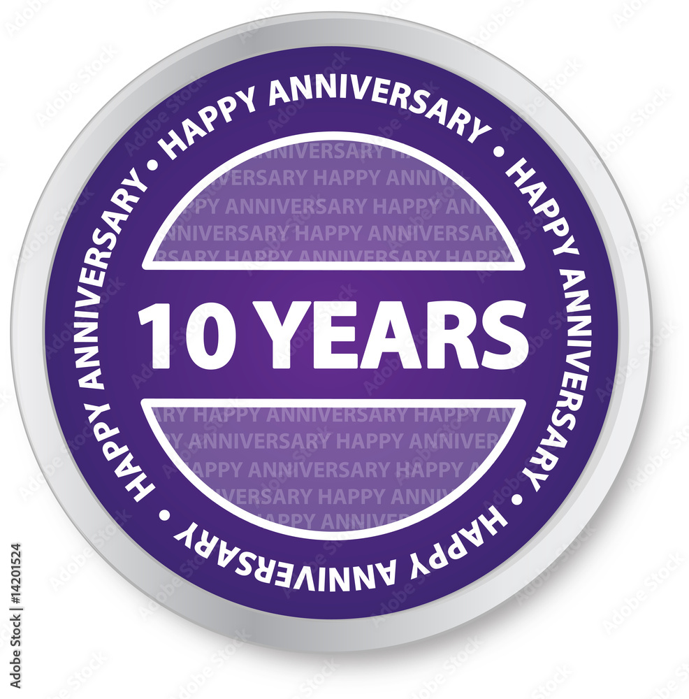 Fototapeta premium Anniversary - 10 Years