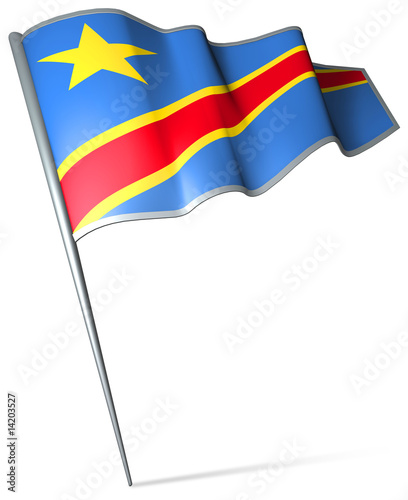Flag pin - Democratic Republic of the Congo