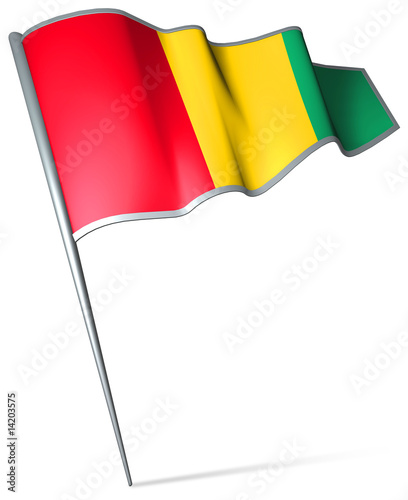 Flag pin - Guinea