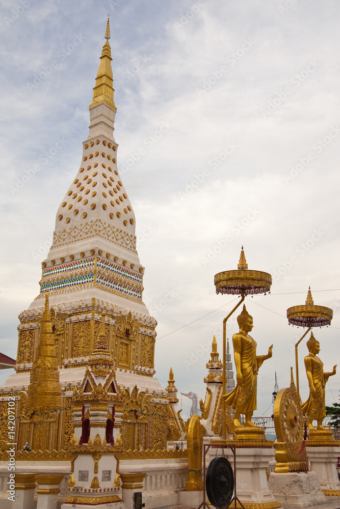 Fototapeta premium Pagoda of Wat Mahathat, Nakorn Panom province, Thailand