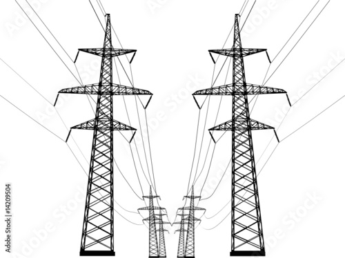 isolated high-voltage line