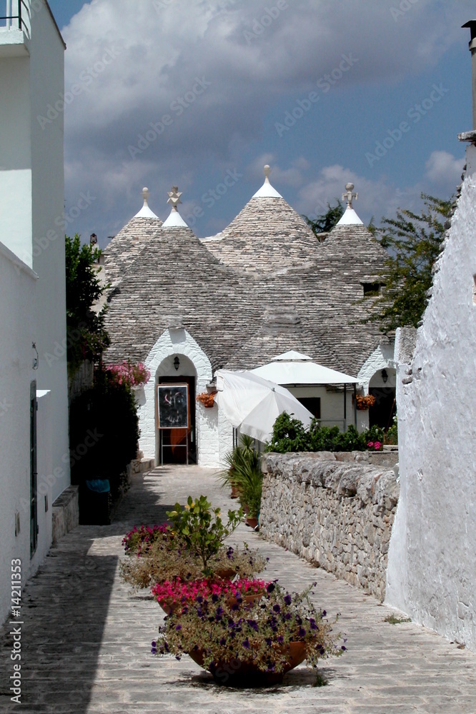 Trulli houses in Alberobello, Italy