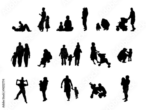 silhouette family set