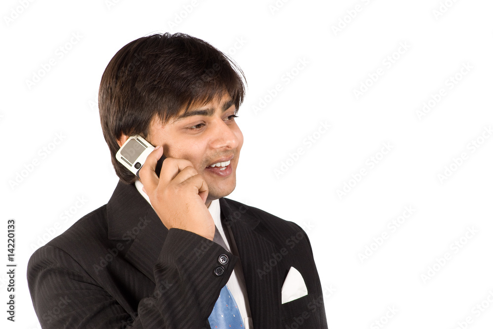 Man with cell phone Man with cell phone