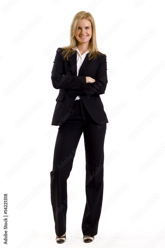 attractive businesswoman standing on a white background attractive businesswoman standing on a white background