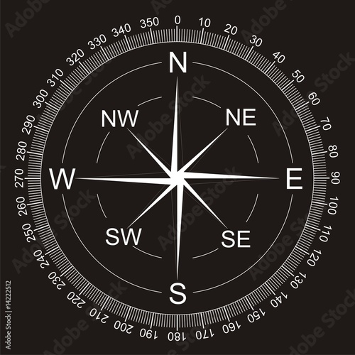 Black compass background