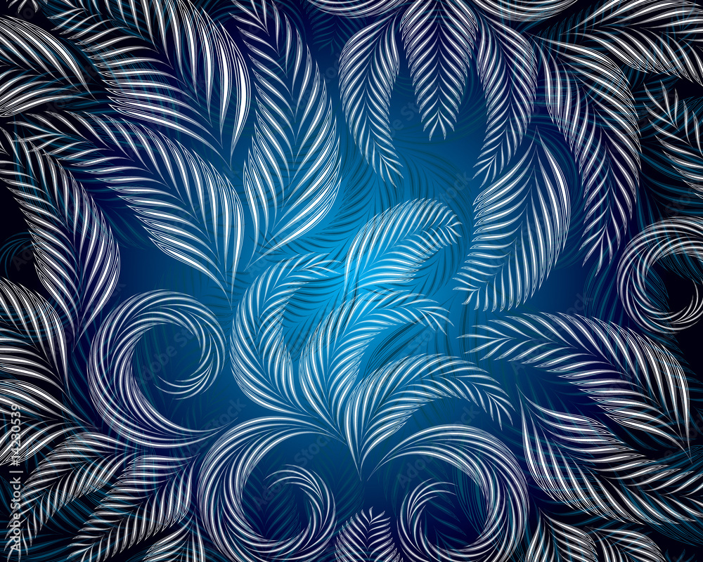 Obraz premium Floral background, vector illustration