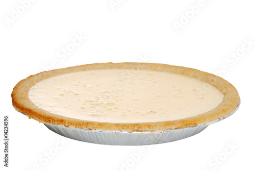 Isolated banana cream pie