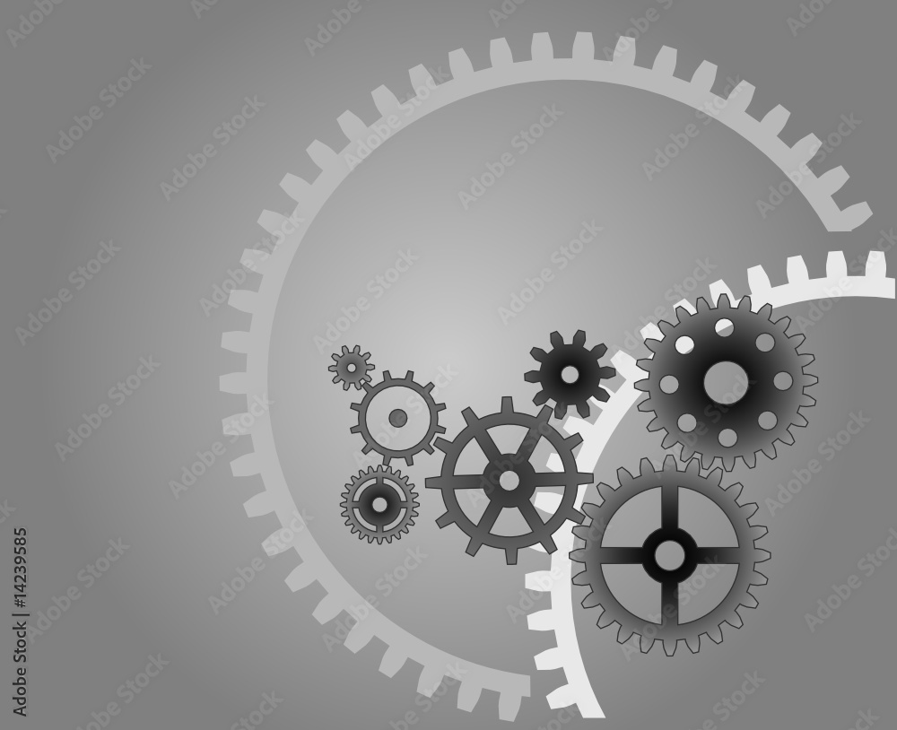 Various cogwheels, vector, industrial background Various cogwheels, vector, industrial background