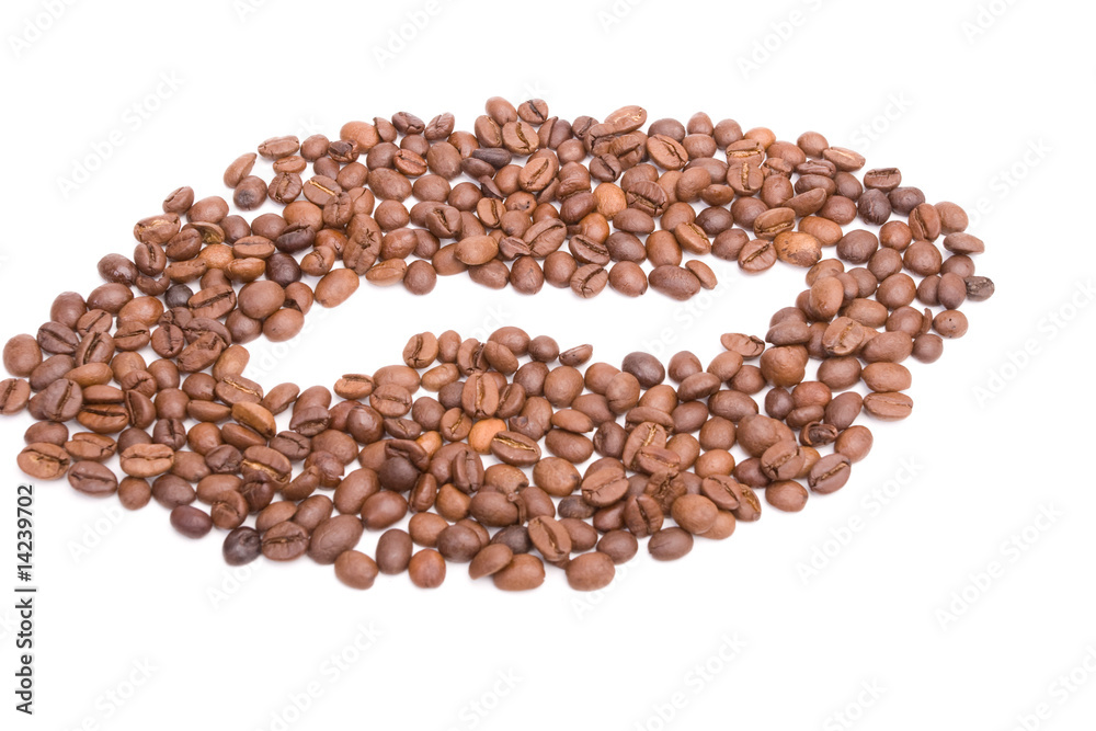 big bean made of coffee beans big bean made of coffee beans