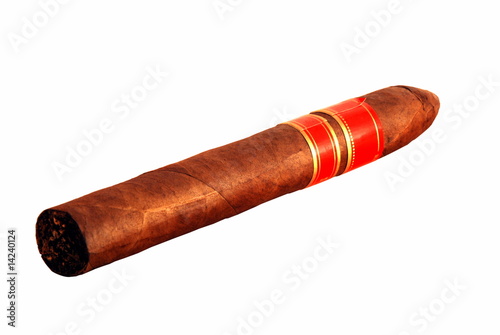 Cigar with red label