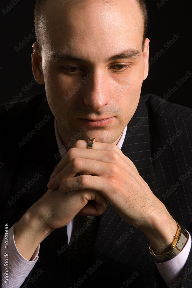 young man thinking young man thinking