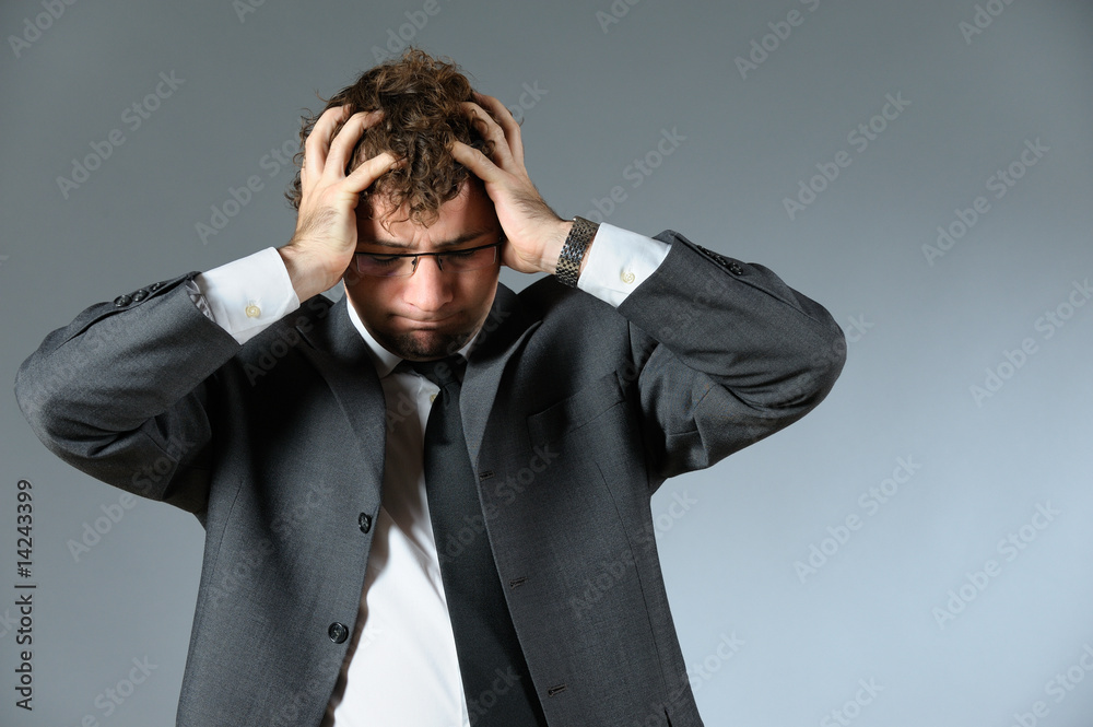 Stressed businessman Stressed businessman