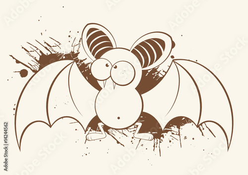 fledermaus vampir vintage cartoon