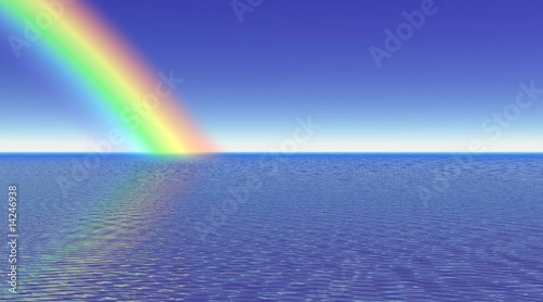 Rainbow on the sea