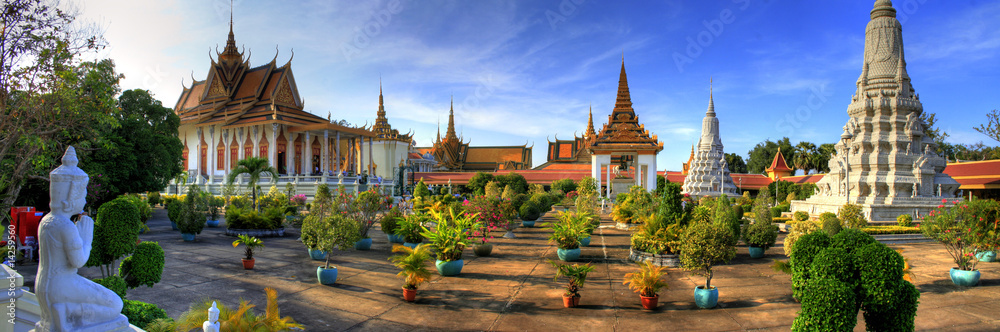 Fototapeta premium Srebrna Pagoda - Phnom Penh - Kambodża