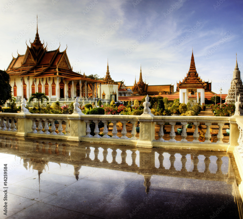 Naklejka premium Silver Pagoda - Phnom Penh - Cambodia