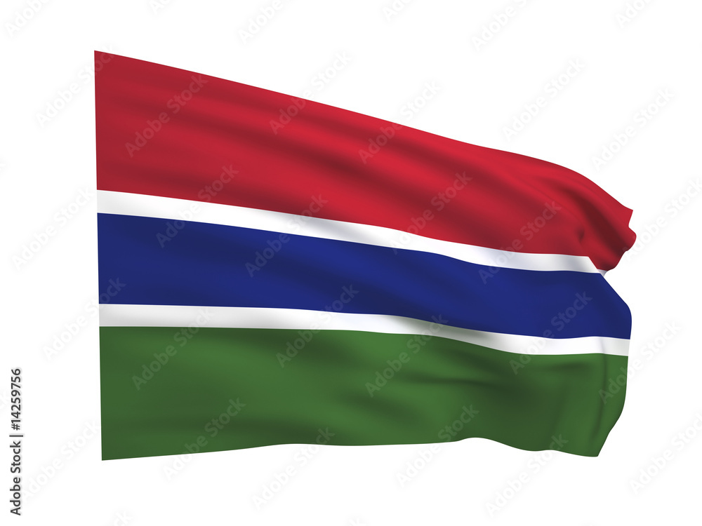 Fototapeta premium flag of The gambia