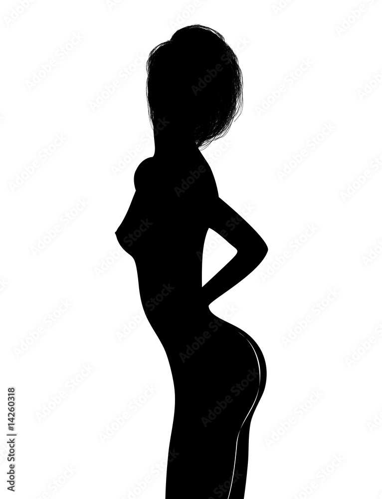Donna Sexy-Femme Silhouette-Woman's shape