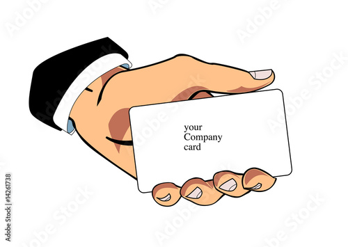 mano tarjeta