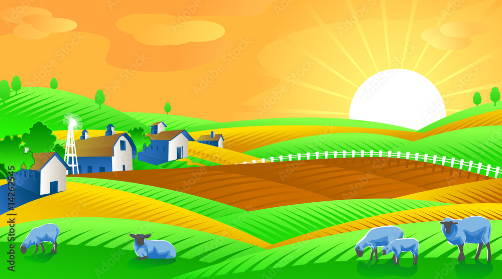 Obraz premium Green Field