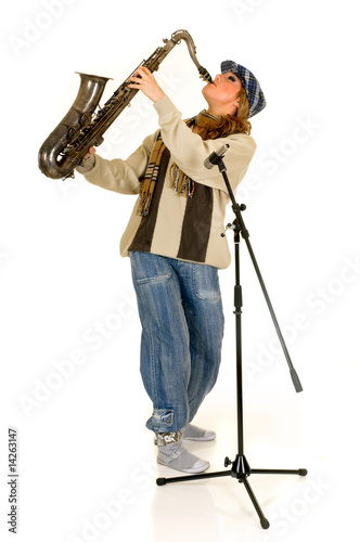 Music performer, saxophone