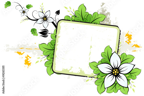 Grunge summer flower