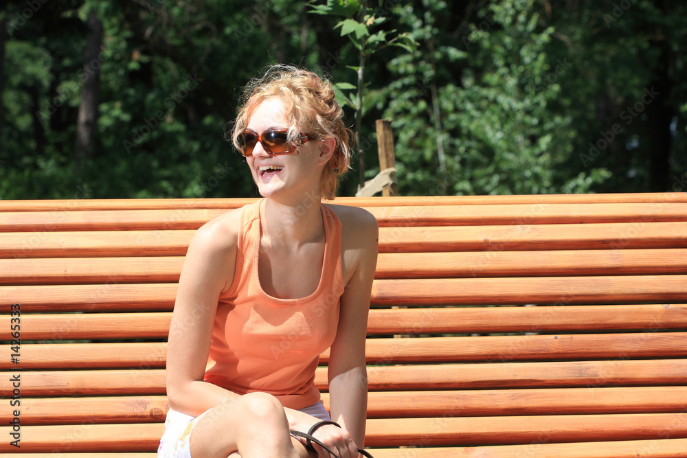 Beautiful woman enjoying the sun Beautiful woman enjoying the sun