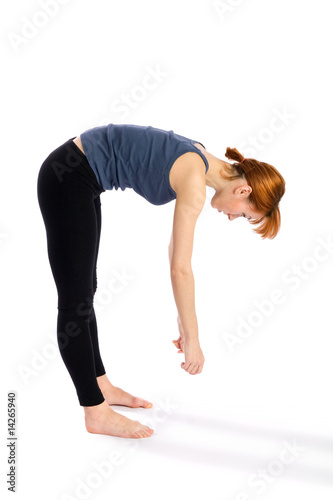 Fitness Woman Bend Exercise