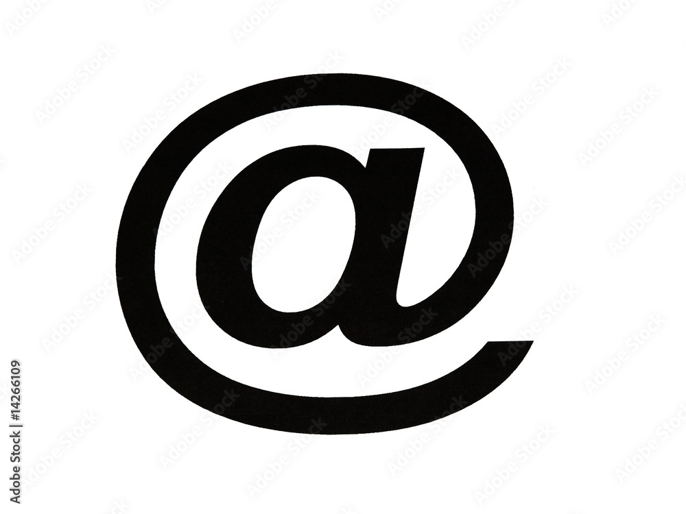 Black @ symbol Black @ symbol