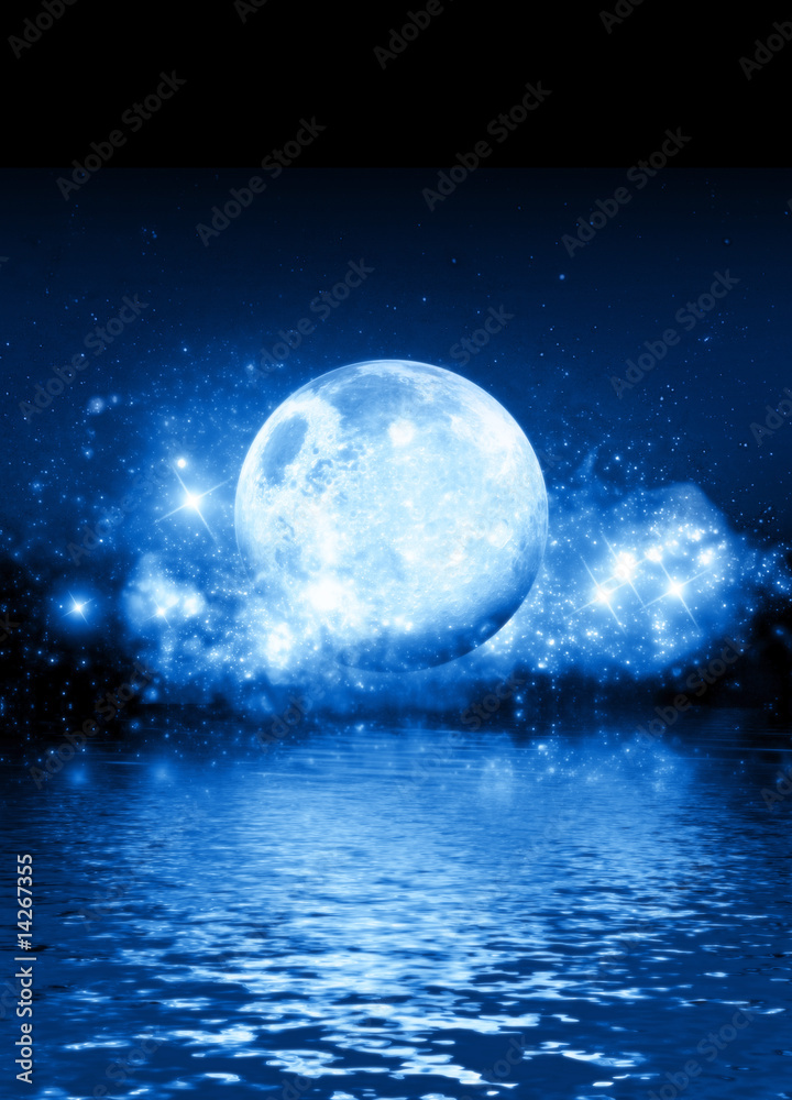 Obraz premium Blue moon