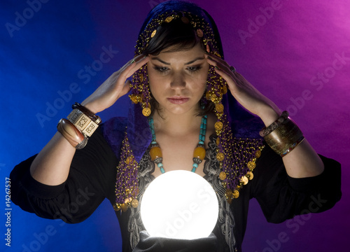 Fortune-teller with Crystal Ball photo