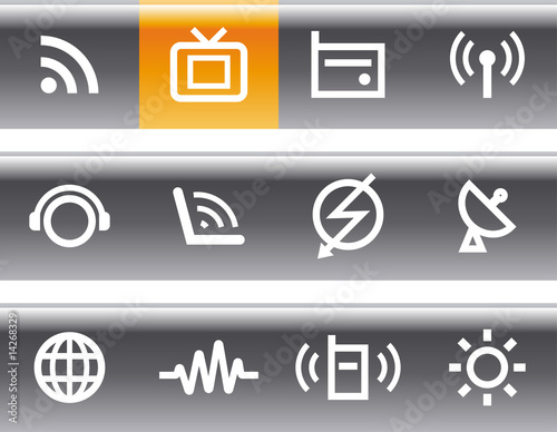 Media & Communications  - Vector Icons Set