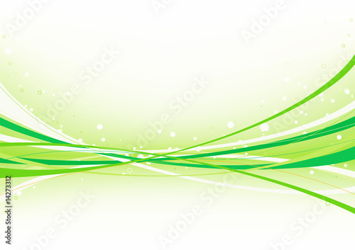abstract green background made of curved lines