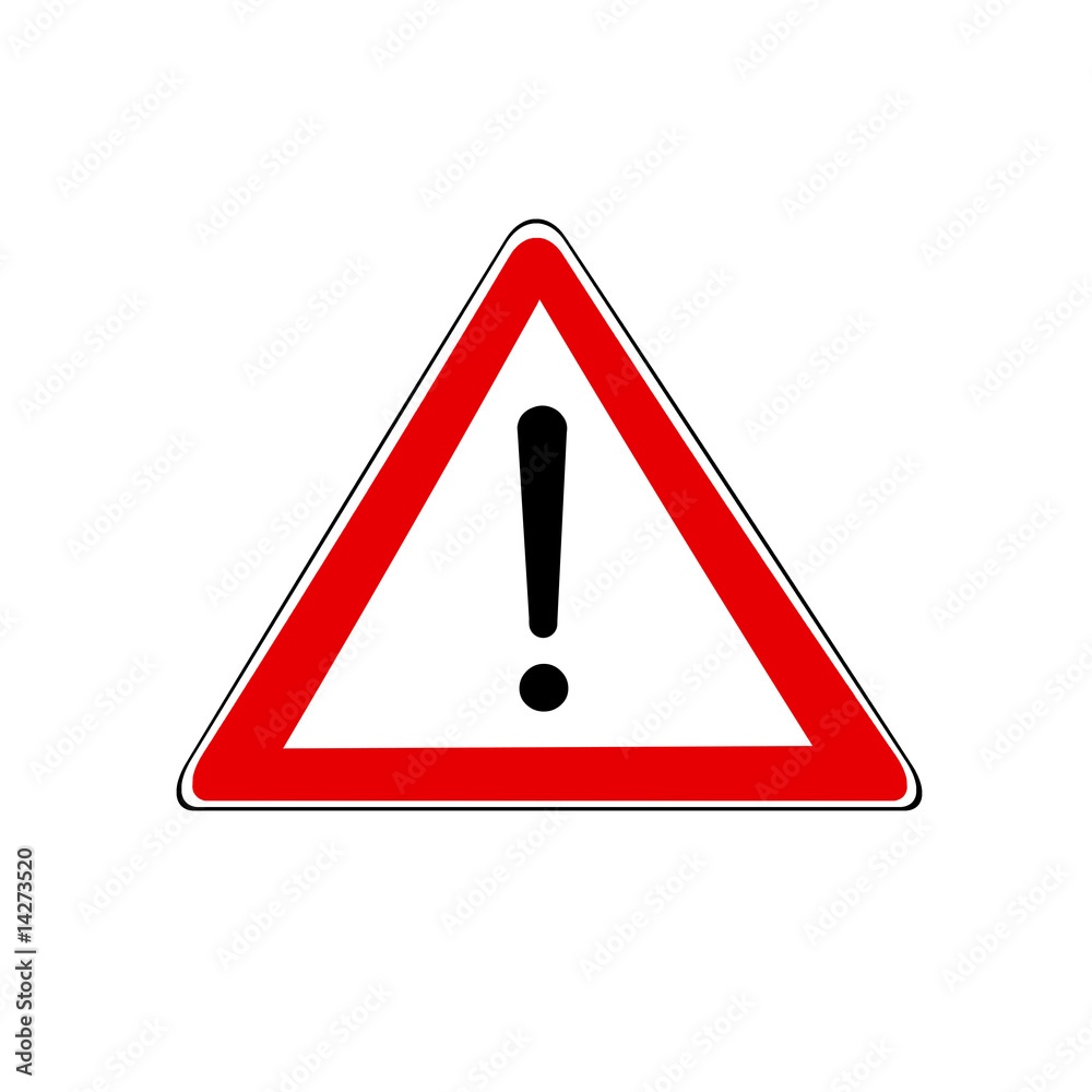 panneau de signalisation danger