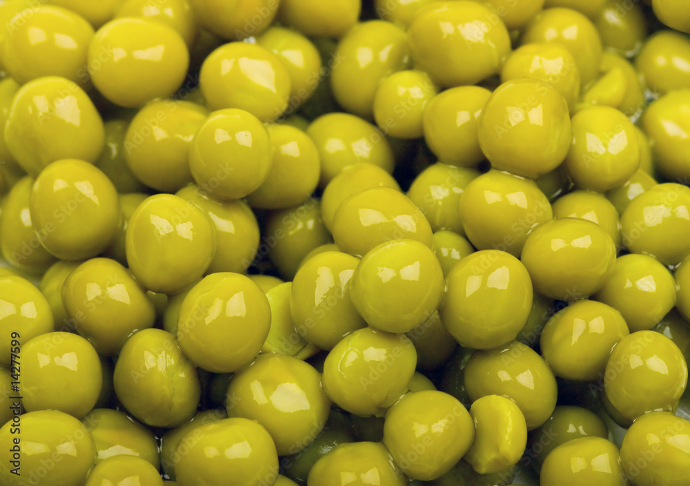 Close-up of green peas background Close-up of green peas background