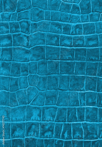 Cyan reptile leather imitation texture