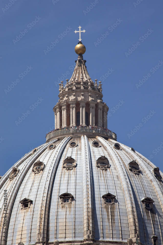 Obraz premium Michelangelo's Dome Saint Peter's Basilica Vatican Rome Italy