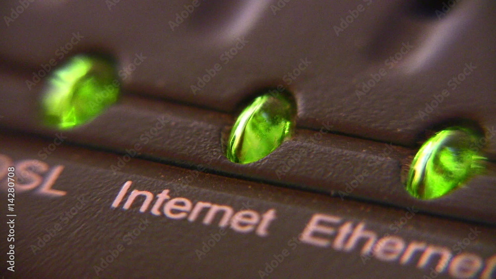 internet modem light