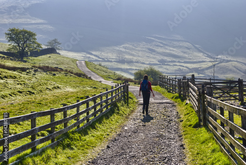 Hiker in Lake District