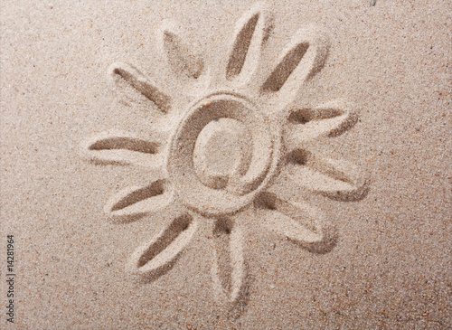 sunprint on the sand
